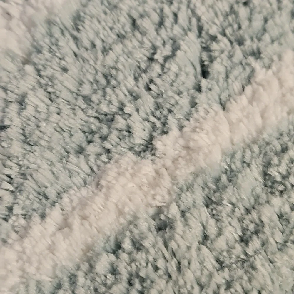 Apt. 9 Chevron Mint Green and White Bath Rug